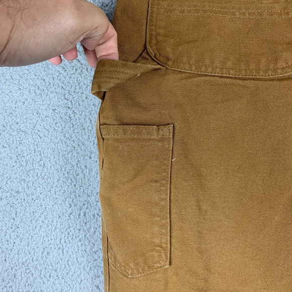 Carhartt Pants Men 40x30 (Fits 36x29) Brown B11 Duck Work Carpenter Canvas - Picture 7 of 16